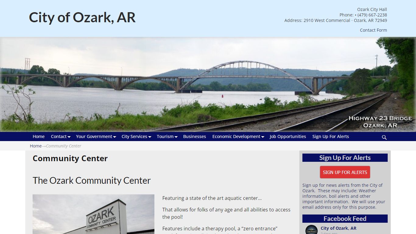 Community Center - City of Ozark, AR