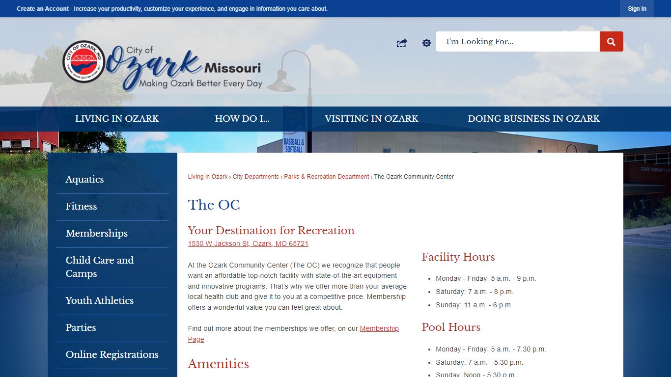The OC | Ozark, MO - Official Website