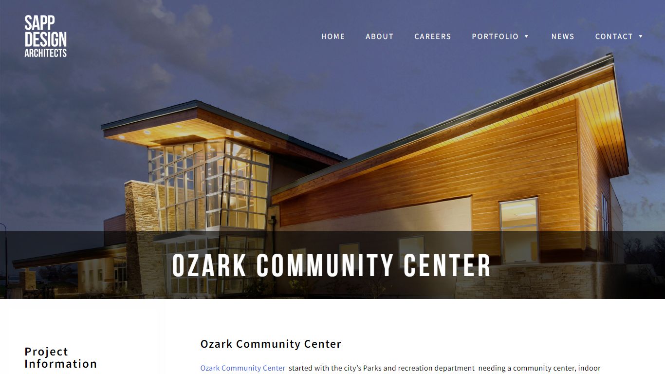 Ozark Community Center by Sapp Design, Library Architect