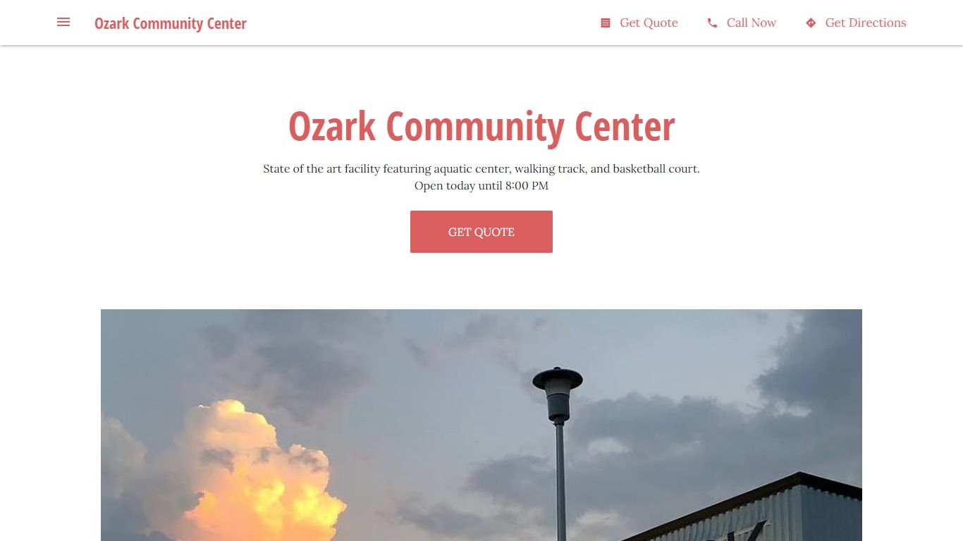 Ozark Community Center - State of the art facility featuring aquatic ...