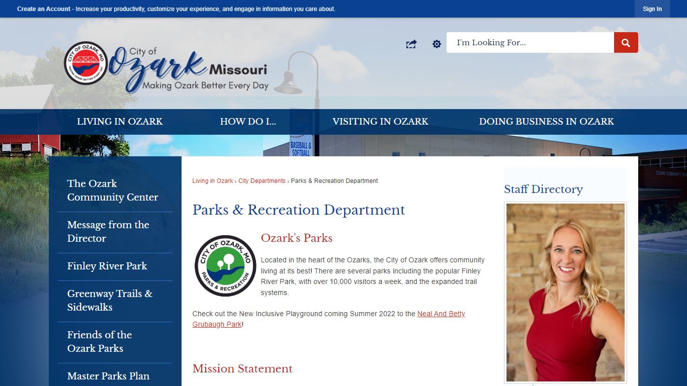 Parks & Recreation Department | Ozark, MO - Official Website
